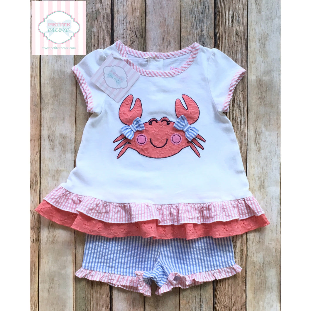Crab themed two piece 12m