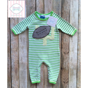 Football themed one piece by Mud Pie Baby 0-6m