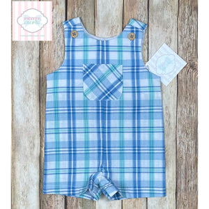 Plaid one piece  0-3m