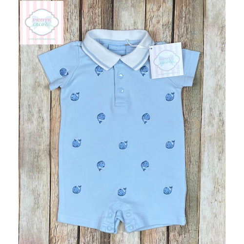 Whale themed one piece 3-6m