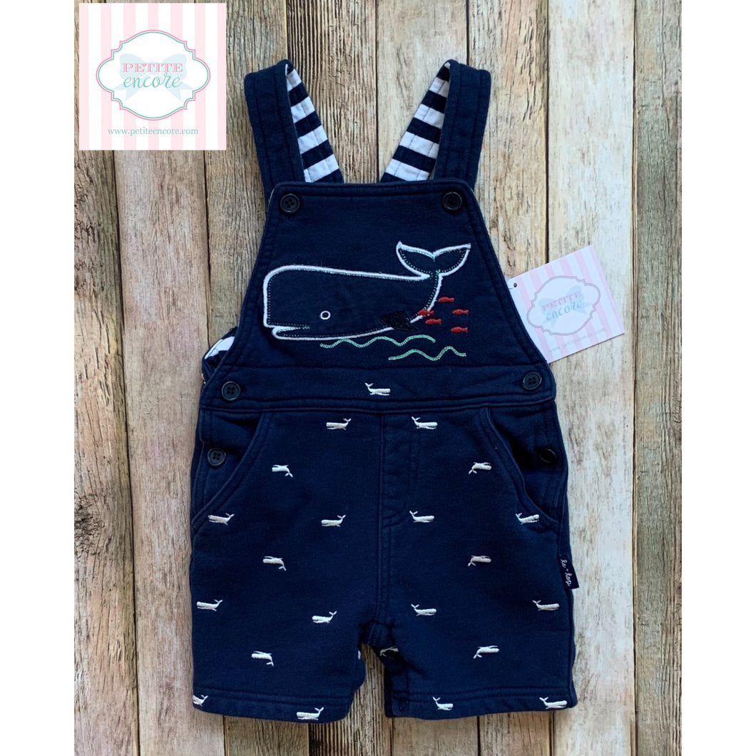 Le Top whale themed overalls 18m