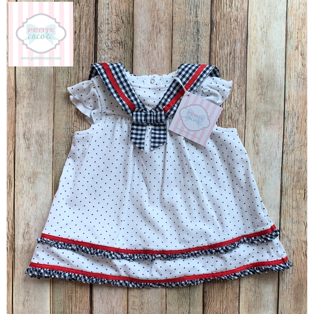 Nautical dress by Little Me 6m