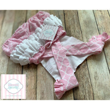 Ruffled one piece with bow 18m