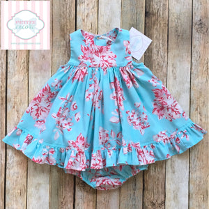 Kelly’s Kids floral two piece 6m