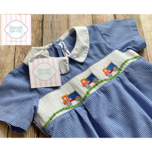 Truck themed smocked bubble 24m