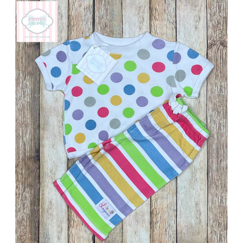 Rainbow two piece set 0-6m