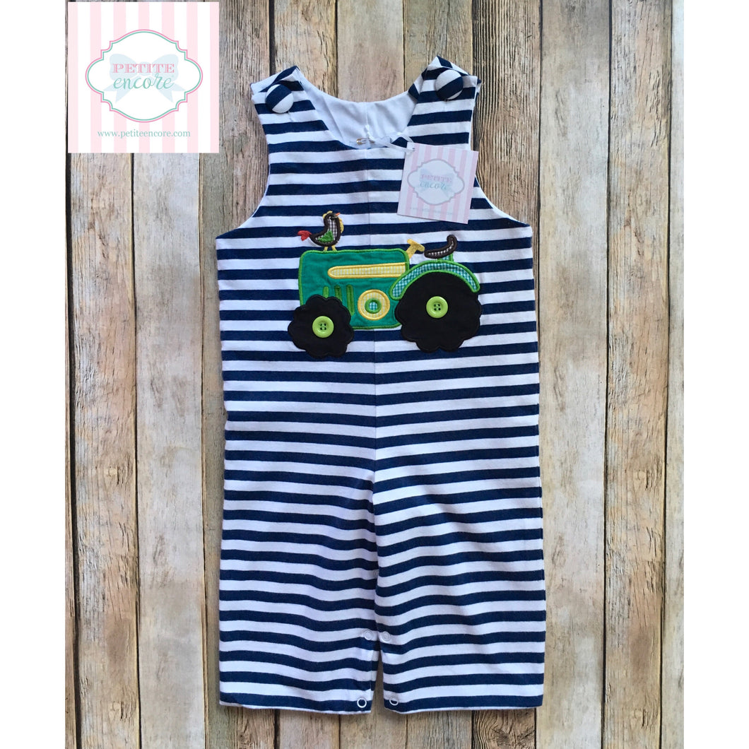 Tractor themed one piece by Castles and Crowns 6-9m