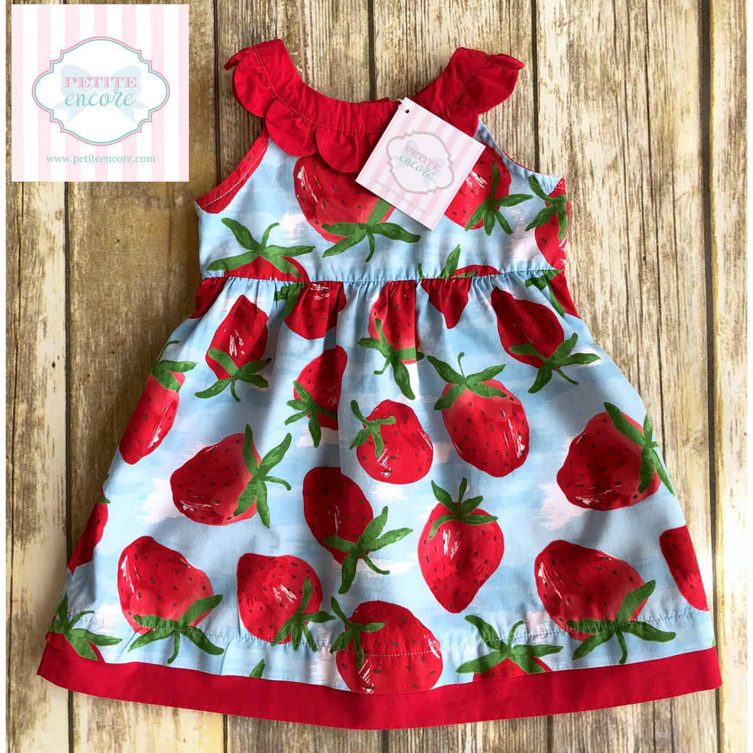 Gymboree strawberry dress 12-18m