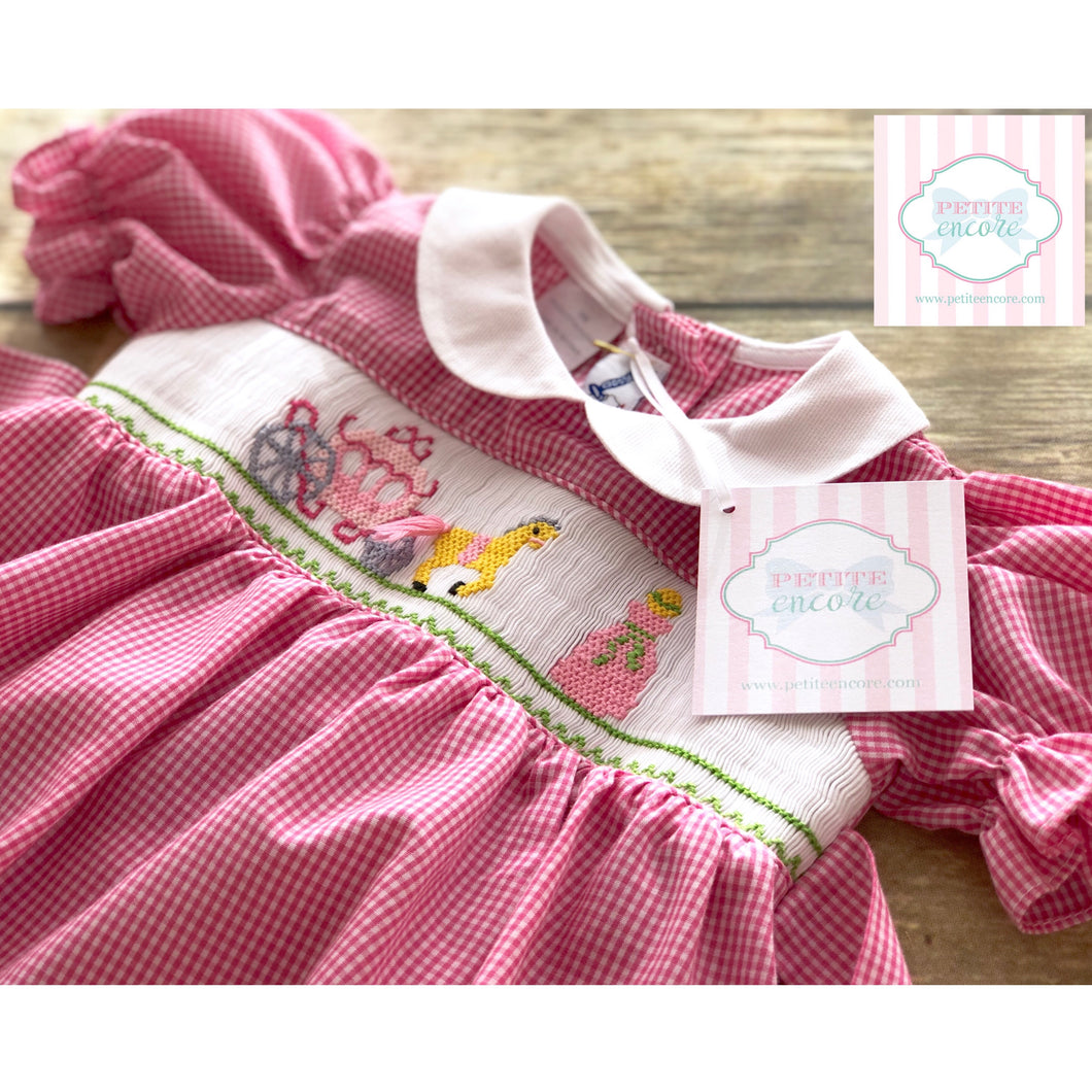 Princess themed smocked bubble by Silly Goose 6m